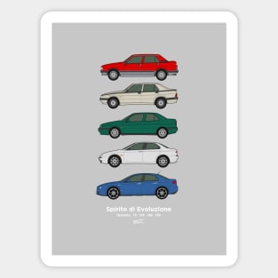 Alfa Romeo saloon car collection Magnet